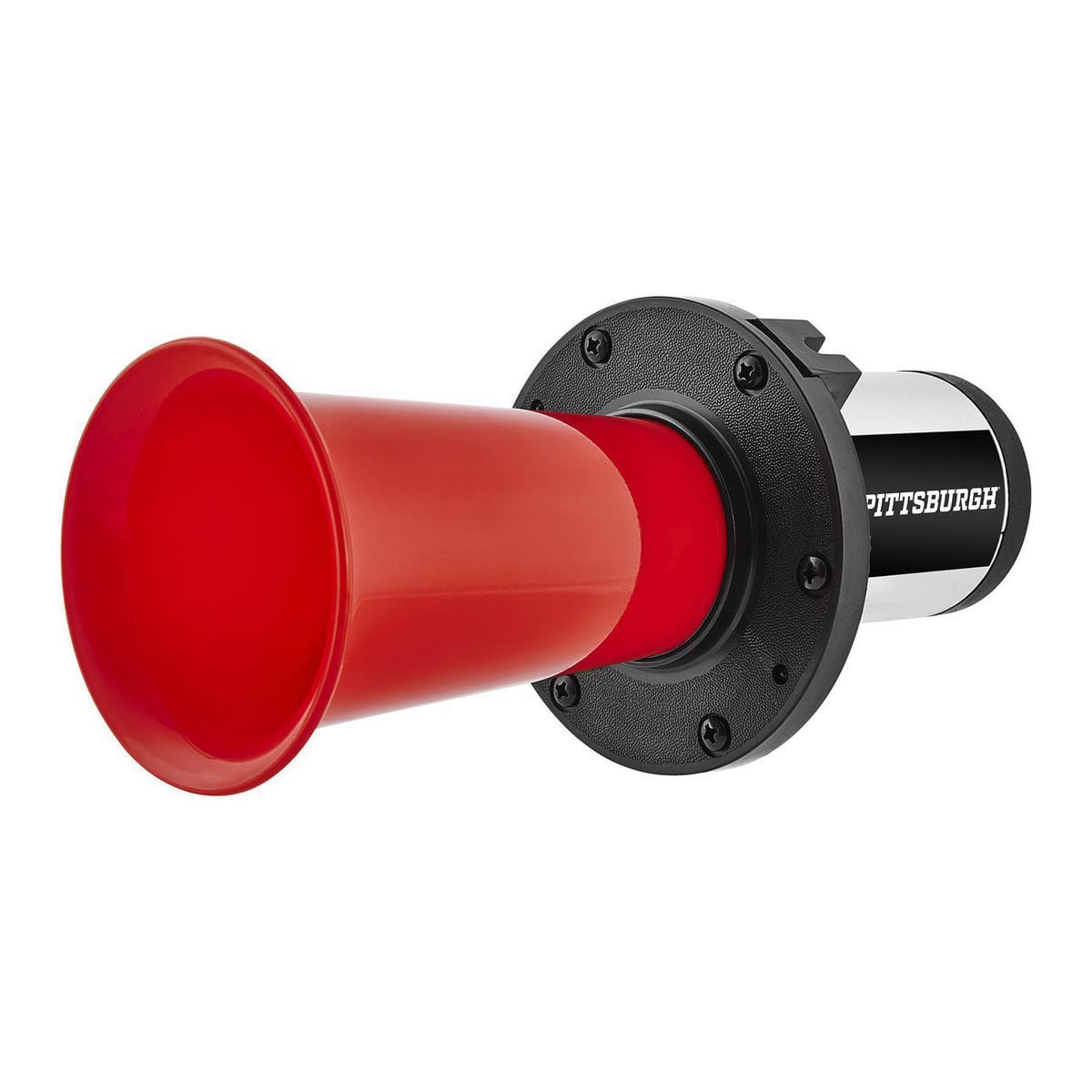 A large red electric horn
